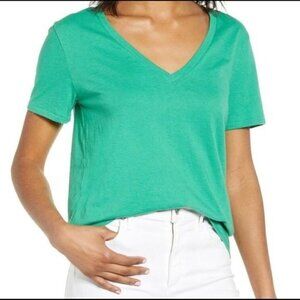 NWT BP Green Ming V Neck Shirt - XXS
